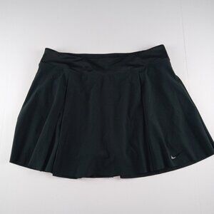 Nike Club Golf Skirt Skort Women's Size XL Black  Dri-Fit Pleated Athletic